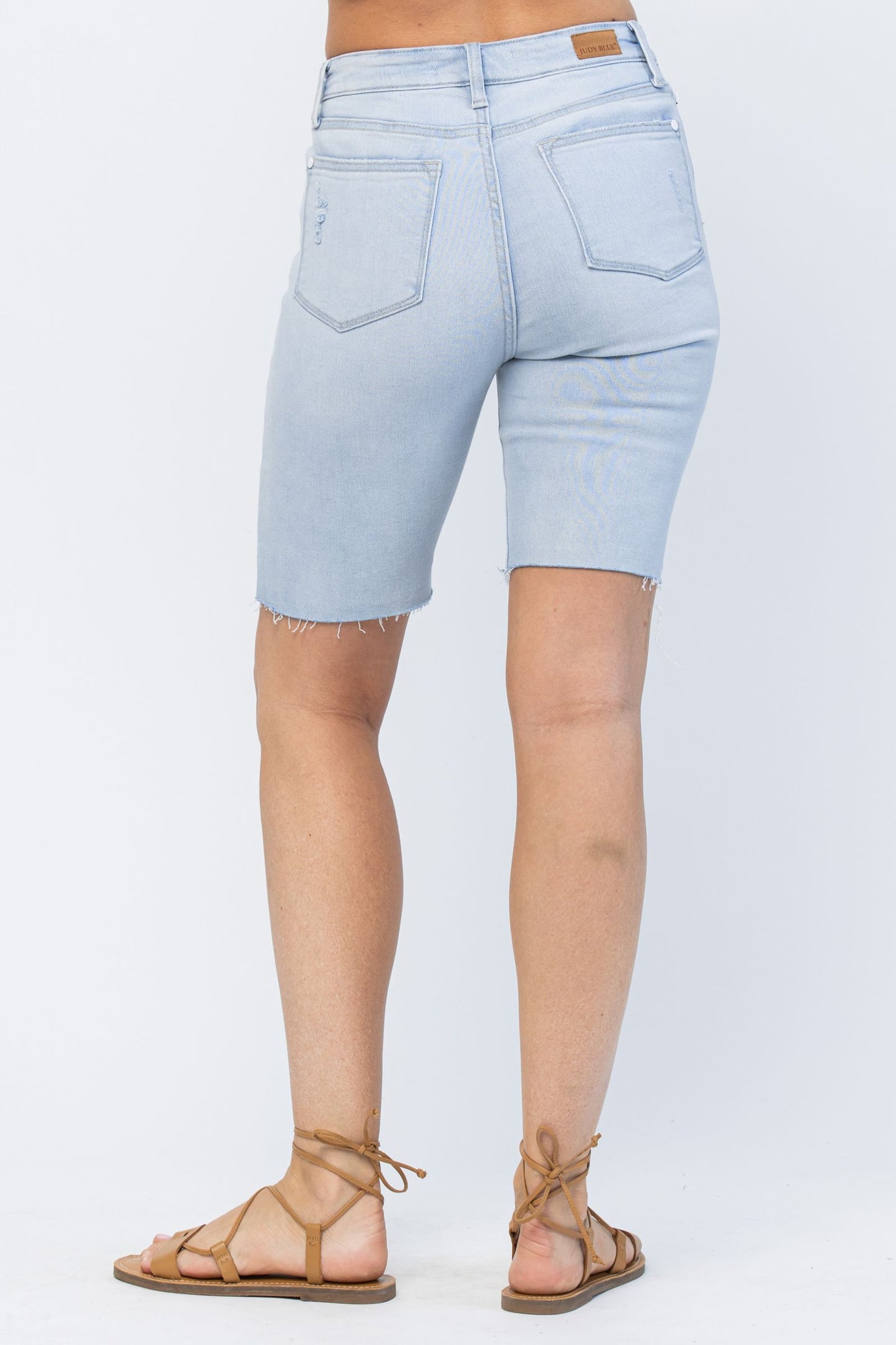 Judy Blue High Waist Destroyed Cut Off Bermudas