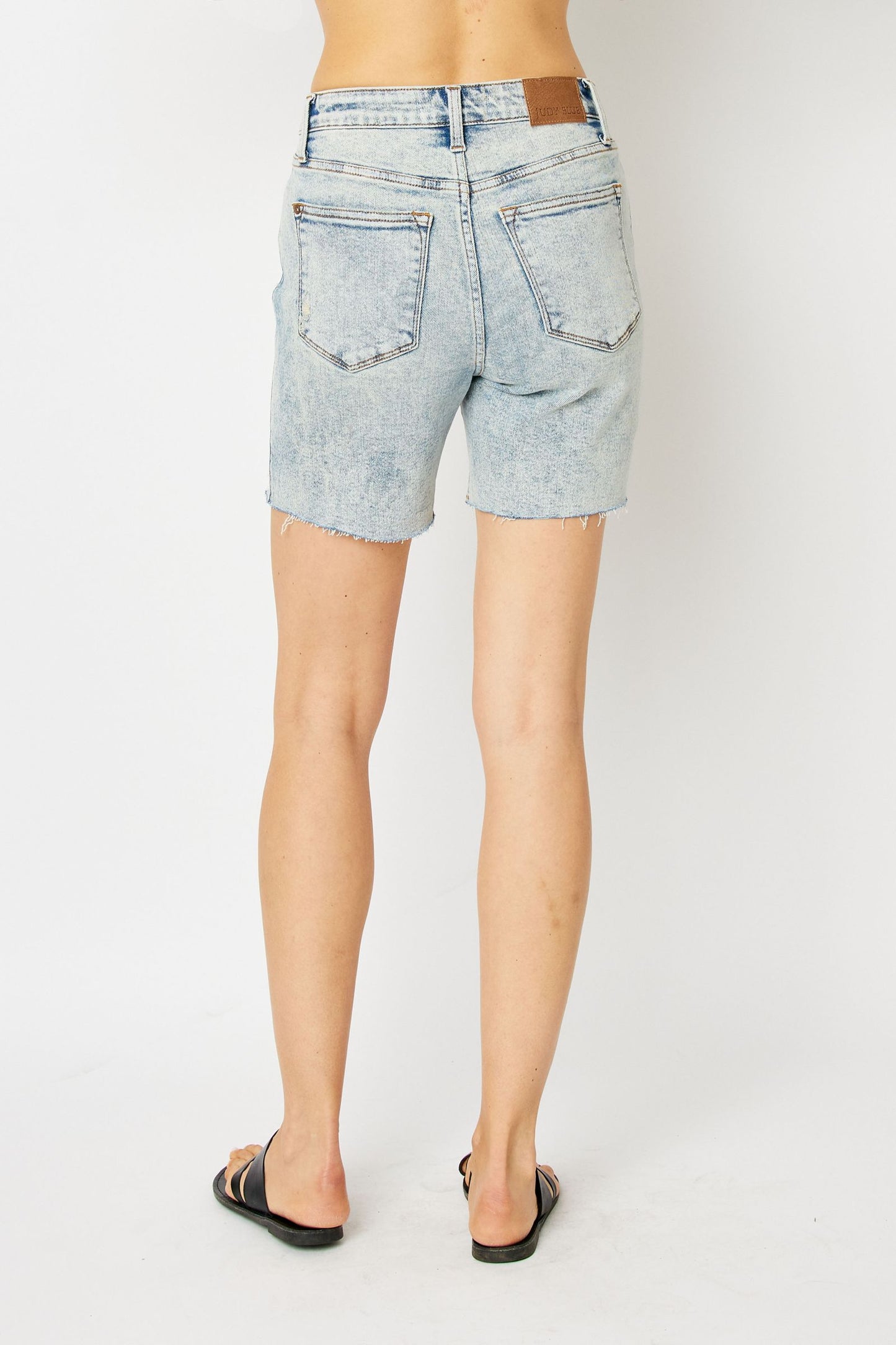 Judy Blue High Waist Mineral Wash Shorts