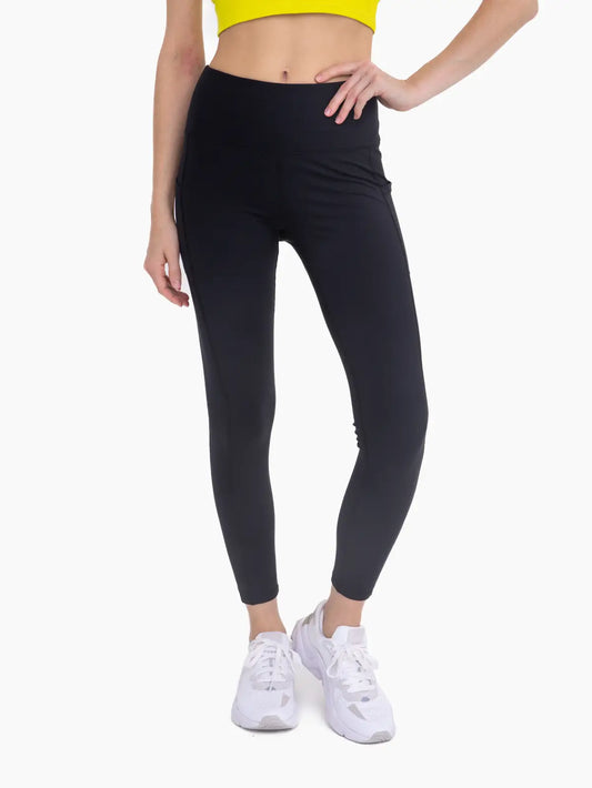 Black Brushed Interior High-Waisted Leggings