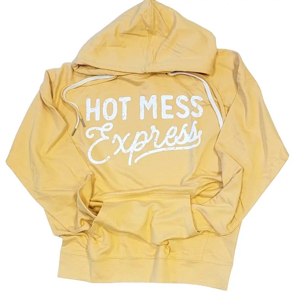 Yellow Hot Mess Express Hoodie